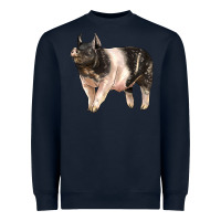 Navy hampshire pig Heavyweight Sweatshirt - LillyAllenDesigns