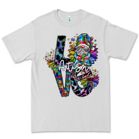 Dove Grey love autism Premium Tee - SublimationCraftShop