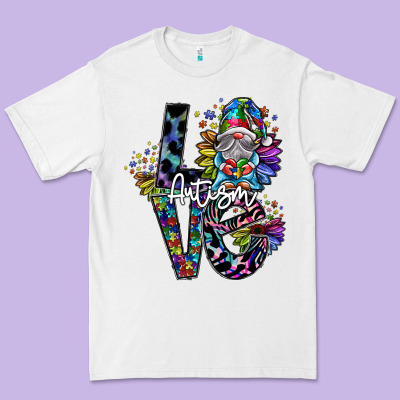 Love Autism Premium Tee Designed By Sublimationcraftshop