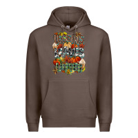 Coffee Leaves lattes Fall pumpkin Premium Hoodie - NancyCooperArtShop