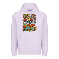 Lilac Leaves lattes Fall pumpkin Premium Hoodie - NancyCooperArtShop
