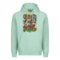 Seafoam Leaves lattes Fall pumpkin Premium Hoodie - NancyCooperArtShop
