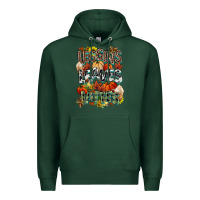Sports Green Leaves lattes Fall pumpkin Premium Hoodie - NancyCooperArtShop