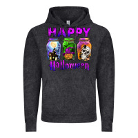 Vintage Black happy halloween Vintage Hoodie - JahusDesignShop