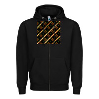 Black african floral seamless pattern Zipper Hoodie - BundleAndBundleShop
