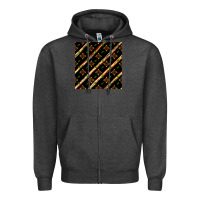 Charcoal Heather african floral seamless pattern Zipper Hoodie - BundleAndBundleShop