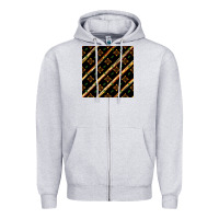 Heather Grey african floral seamless pattern Zipper Hoodie - BundleAndBundleShop