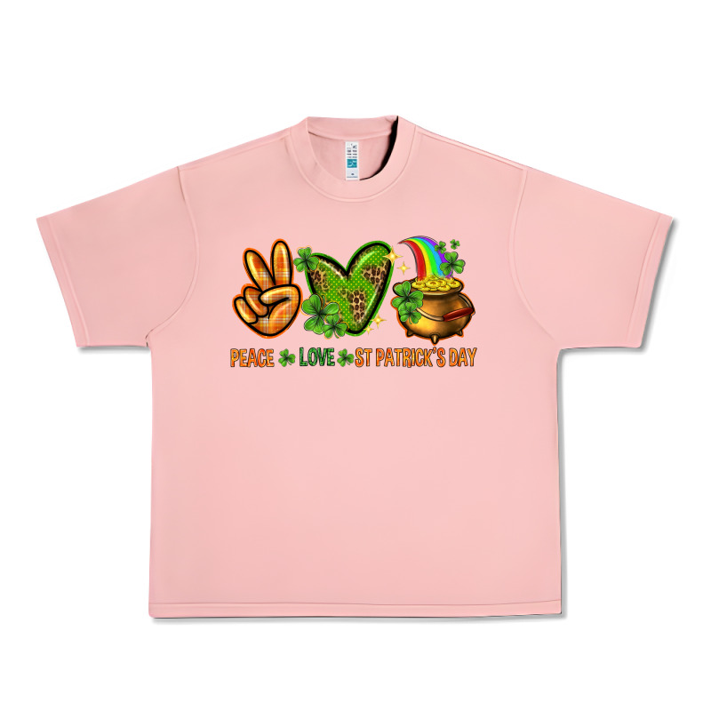 Peace Love St Patricks Day Urban Heavy Tee by NancyCooperArtShop | Teevron