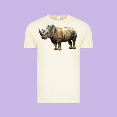 Rhino Illustrations Vintage Tee Designed By Lillyallendesigns