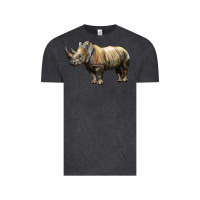 Vintage Black Rhino Illustrations Vintage Tee - LillyAllenDesigns