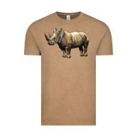 Vintage Coffee Rhino Illustrations Vintage Tee - LillyAllenDesigns
