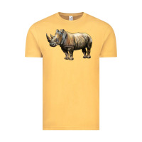 Vintage Mustard Rhino Illustrations Vintage Tee - LillyAllenDesigns