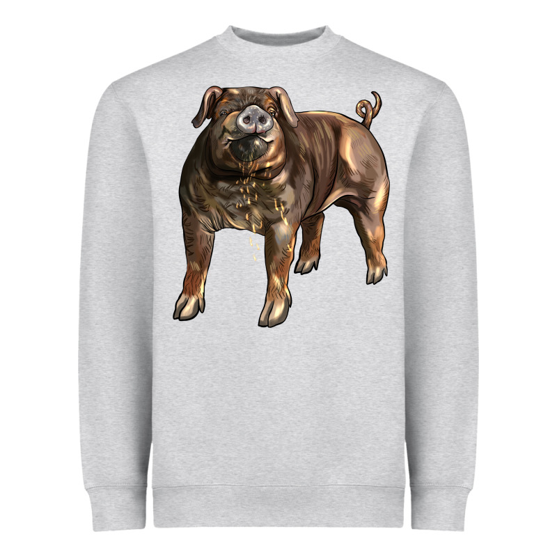 Duroc Pig Heavyweight Sweatshirt by LillyAllenDesigns | Teevron