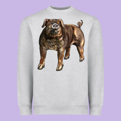 Duroc Pig Heavyweight Sweatshirt Designed By Lillyallendesigns