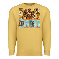 Antique Gold Dog Mini with Paw Premium Sweatshirt - texasbilliewilder