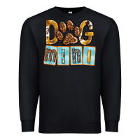 Black Dog Mini with Paw Premium Sweatshirt - texasbilliewilder