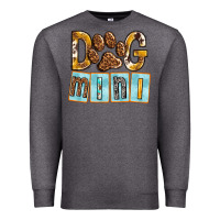 Charcoal Heather Dog Mini with Paw Premium Sweatshirt - texasbilliewilder
