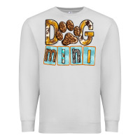 Dove Grey Dog Mini with Paw Premium Sweatshirt - texasbilliewilder