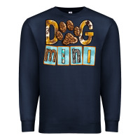 Navy Dog Mini with Paw Premium Sweatshirt - texasbilliewilder