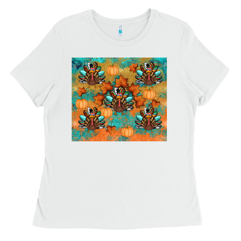Thanksgiving Turkey Fall Ladies Tee by RanaPortraitStore | Teevron