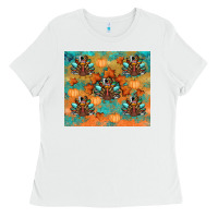 White thanksgiving turkey fall Ladies Tee - RanaPortraitStore