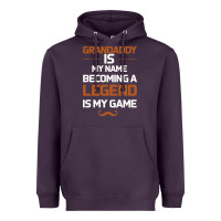 Plum Grandaddy Is My Name Becoming A Legend Is My Game Heavyweight Hoodie - Bettercallsaul