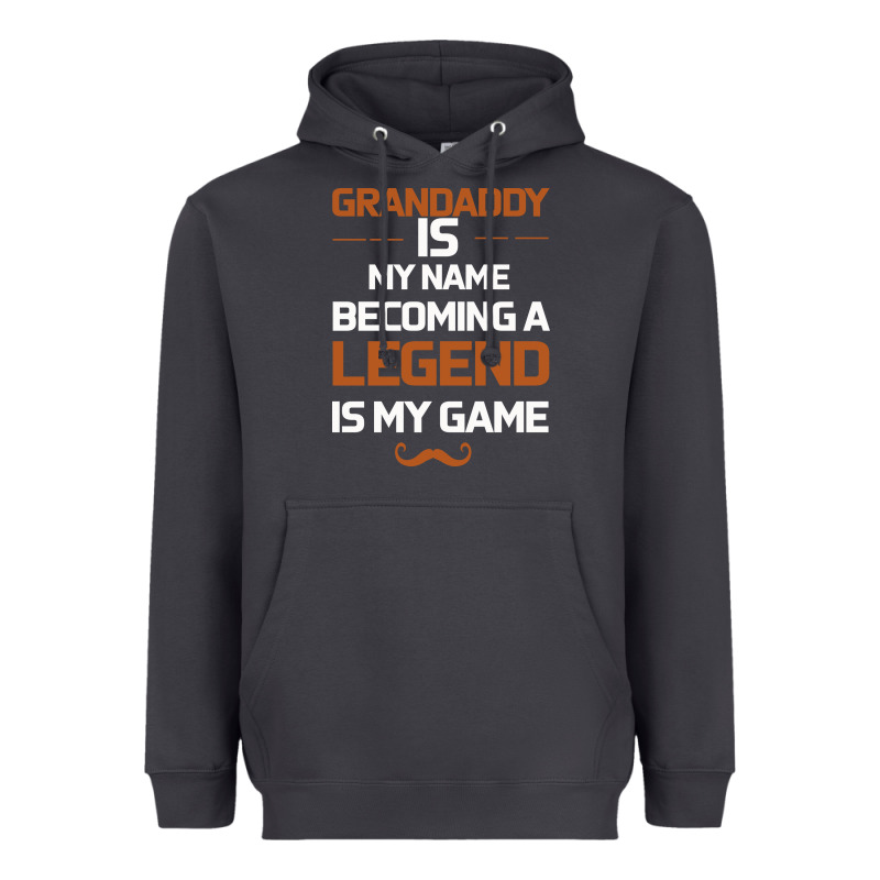 Grandaddy Is My Name Becoming A Legend Is My Game Heavyweight Hoodie by Bettercallsaul | Teevron