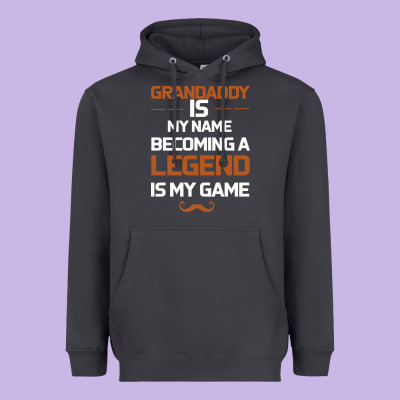 Grandaddy Is My Name Becoming A Legend Is My Game Heavyweight Hoodie Designed By Bettercallsaul
