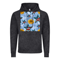 Vintage Black patriotic stars and sunflower Vintage Hoodie - BundleAndBundleShop