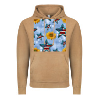 Vintage Camel patriotic stars and sunflower Vintage Hoodie - BundleAndBundleShop