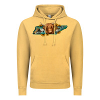 Vintage Mustard tennessee map long haired cow Vintage Hoodie - Jasminsmagicworld