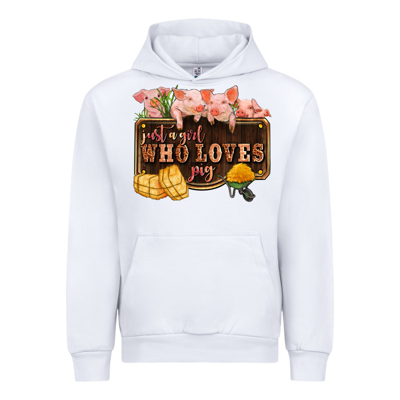 Just A Girl Who Loves Pig Olivia Urban Hoodie by OliviaCreatesArt | Teevron