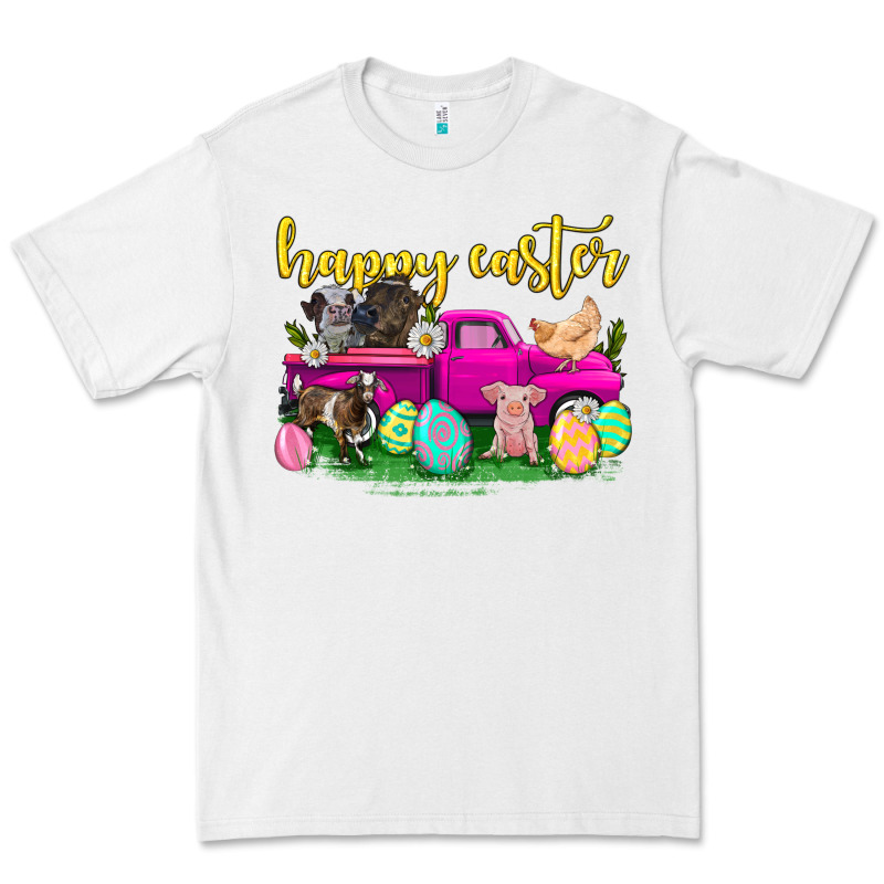 Happy Easter Truck With Farm Animal Premium Tee by Neo Western | Teevron