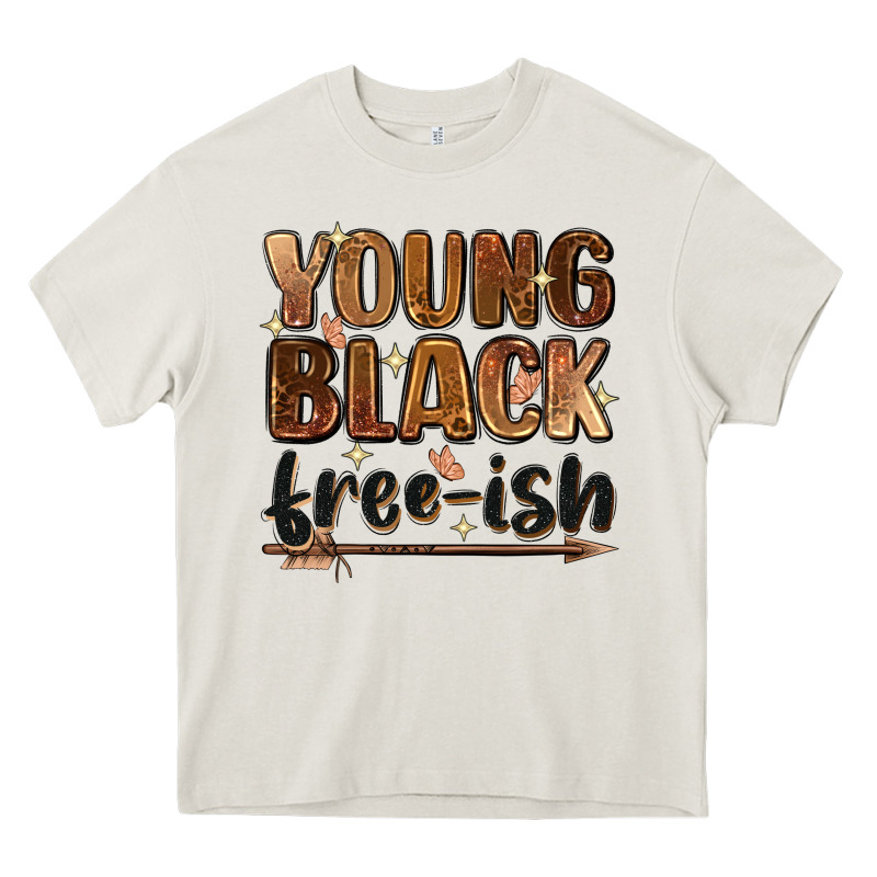 Young Black Free-ish Heavy Core Tee by Zillion Design Studio | Teevron