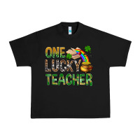 Black one lucky teacher st patricks Urban Heavy Tee - NancyCooperArtShop