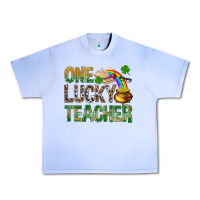 Grape Ice one lucky teacher st patricks Urban Heavy Tee - NancyCooperArtShop