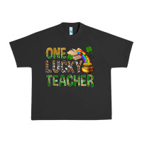Pigment Black one lucky teacher st patricks Urban Heavy Tee - NancyCooperArtShop