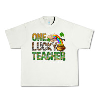 Pistachio one lucky teacher st patricks Urban Heavy Tee - NancyCooperArtShop