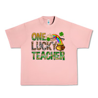 Salmon one lucky teacher st patricks Urban Heavy Tee - NancyCooperArtShop