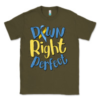 Army Green down right perfect Classic Tee - MaliasSmallBusiness