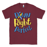 Burgundy down right perfect Classic Tee - MaliasSmallBusiness
