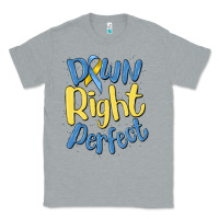 Heather Grey down right perfect Classic Tee - MaliasSmallBusiness
