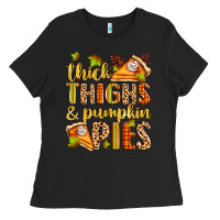 Black thick thighs and pumpkin pies Ladies Tee - Zillion Design Studio
