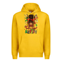 Lemon santa's favorite nail artist afro messy bun Premium Hoodie - texasbilliewilder