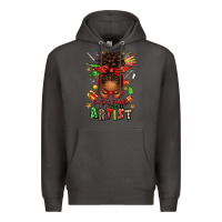 Smoke santa's favorite nail artist afro messy bun Premium Hoodie - texasbilliewilder