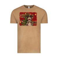 Vintage Camel reindeer trees background Vintage Tee - AdoDesignShop