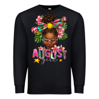 Black August Girl Afro Woman Summer Premium Sweatshirt - texasbilliewilder