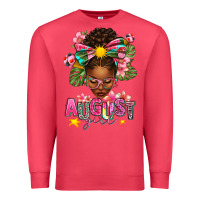 Cardinal August Girl Afro Woman Summer Premium Sweatshirt - texasbilliewilder