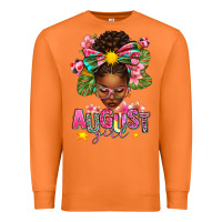 Carrot August Girl Afro Woman Summer Premium Sweatshirt - texasbilliewilder