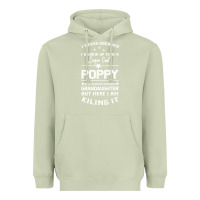 Matcha Super Cool Poppy Of A Freaking Awesome Granddaugh Heavyweight Hoodie - Bettercallsaul